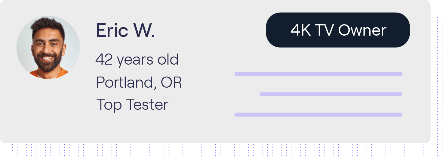 Audience tv profile card